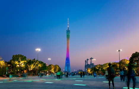 地标-天空-天际线-繁华-都市 图片素材