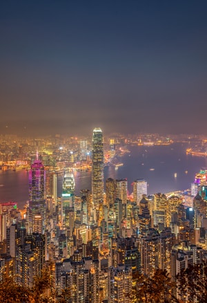 香港-城市-都市-夜景-风光 图片素材
