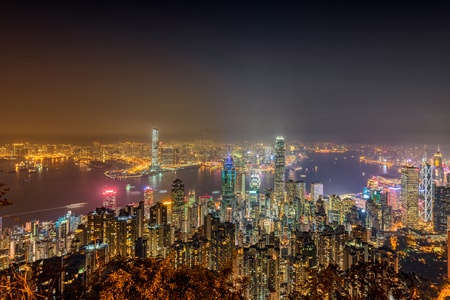 香港-城市-都市-夜景-风光 图片素材