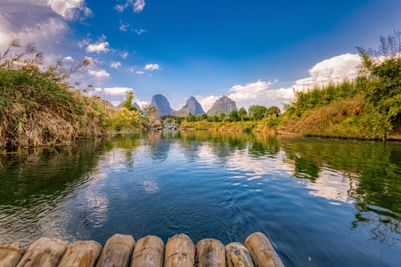 桂林市-蓝天-美景-户外-风景 图片素材