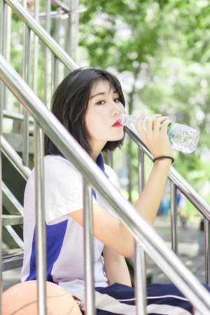 人像-日系人像-校园-女人-女性 图片素材