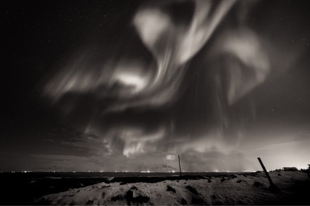 风光-旅行-极光-冰岛-风景 图片素材