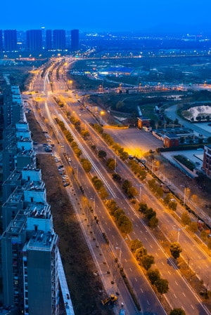 夜景-灯光-黑夜-尼康-桥 图片素材