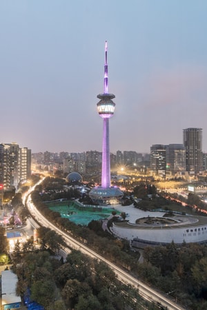 风光-旅游-城市-西安-夜景 图片素材