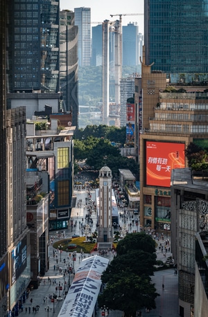 重庆市-建筑结构-立交-现代-城市 图片素材