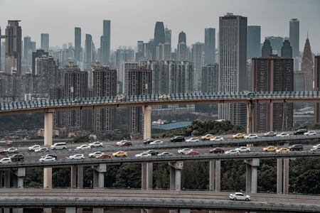 城市结构-城市夜景-重庆市-摩天大楼-城市 图片素材
