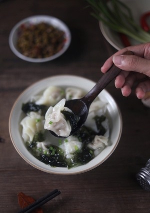 上海市-美食-食物-美食-馄饨 图片素材