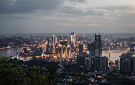 勒是雾都-cbd-全景-重庆-建筑 图片素材