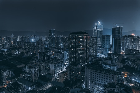 夜色-重庆-城市-赛博朋克-罪恶都市 图片素材