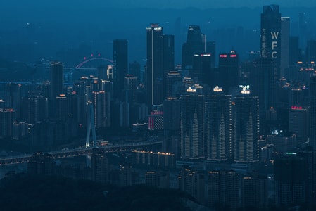 勒是雾都-重庆-山城-夜色-夜景 图片素材
