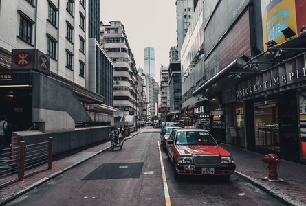 城市-汽车-香港-街头-扫街 图片素材
