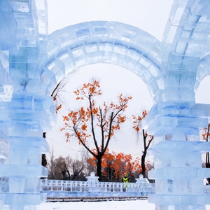 户外-哈尔滨-雪博会-雪景-雪博会 图片素材