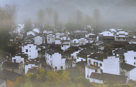 户外-风光-石村-婺源-春天 图片素材