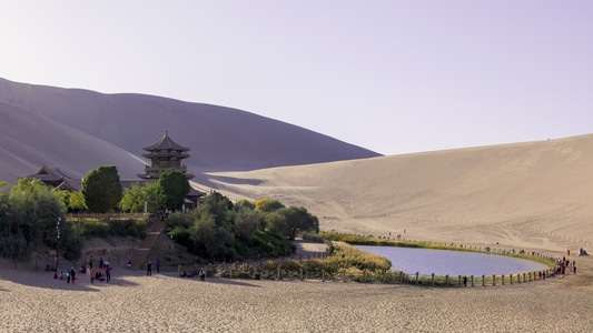 敦煌-沙漠-风光-风景-敦煌 图片素材