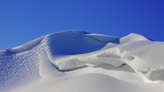 雪景-雪楞子-寒冬-自然-大风 图片素材