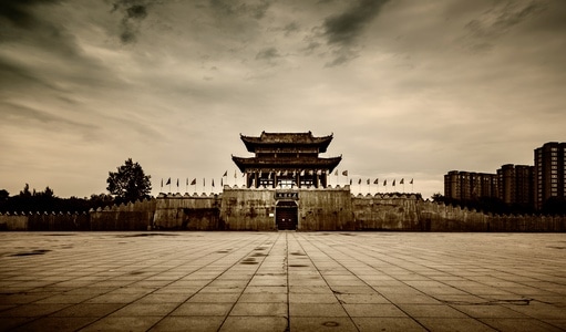 古城-依兰-古代-旧址-历史 图片素材