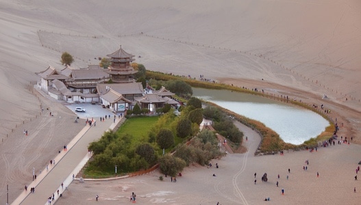 敦煌-月牙泉-风光-人文-旅拍 图片素材