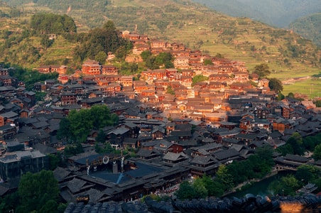 旅行-风光-贵州-西江千户苗寨-村庄 图片素材