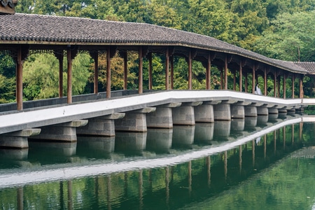 霁虹桥-浴鹄湾-三台云水-西湖-旅行 图片素材