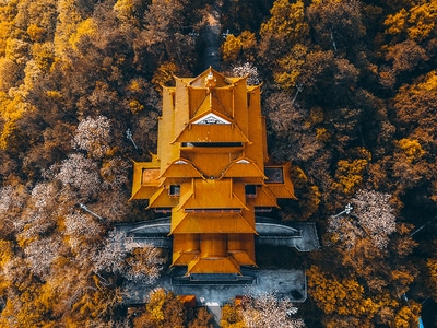 武汉-东湖-磨山-楚天台-古建筑 图片素材