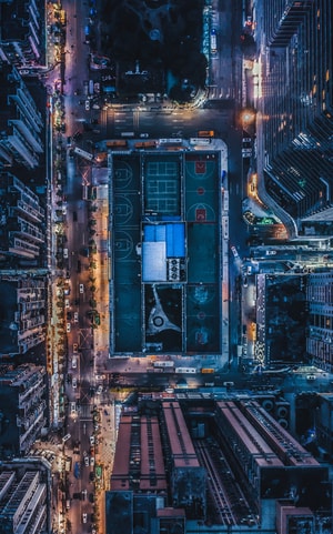 城市-航拍-上帝视角-@像素蜜蜂-广州 图片素材