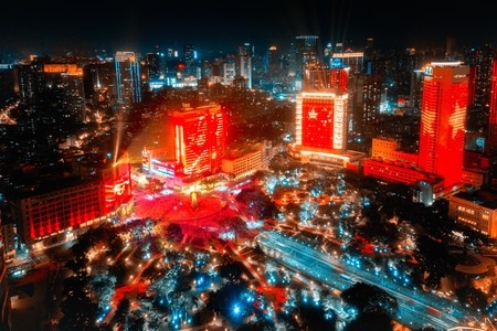 旅行-夜景-广州-摄影-国庆 图片素材