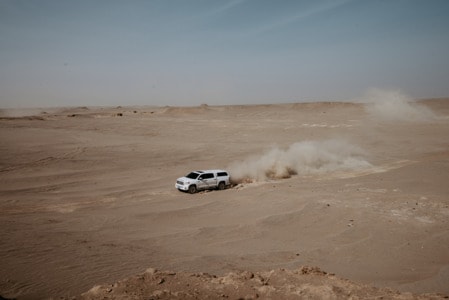 风光-旅行-新疆无人区-沙漠-沙尘暴 图片素材