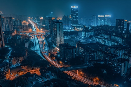 影途映像-重庆-建筑摄影-夜景-城市 图片素材