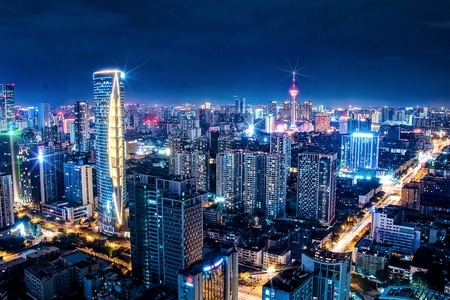 城市-旅行-夜景-成都-摄会主义 图片素材