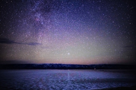 星空-旅行-冬天-冰雪-天空 图片素材