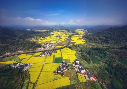 风景-春色-江南-旅行-航拍 图片素材