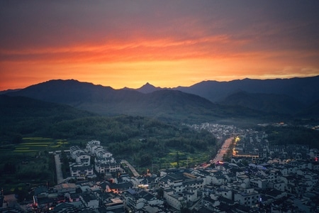 旅行-江南-夜景-日落-日出 图片素材