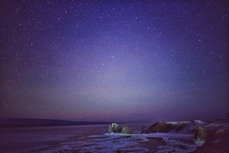 星空-旅行-冬天-冰雪-天空 图片素材