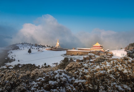 风光-雪后-川西-风景-风光 图片素材