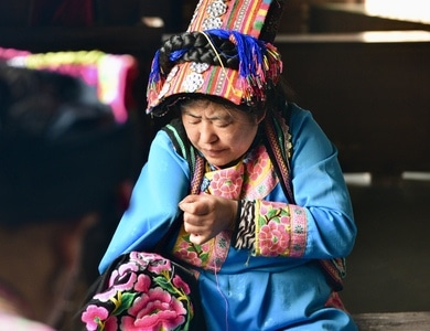 百姓-羌族-女性-女人-老人 图片素材