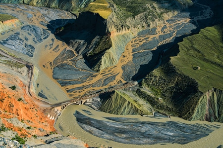 峡谷-新疆-风景-风光-自然 图片素材