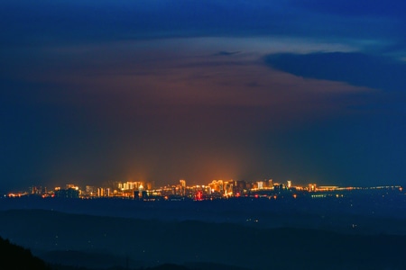 城市-夜色-远眺-城市-城市风光 图片素材