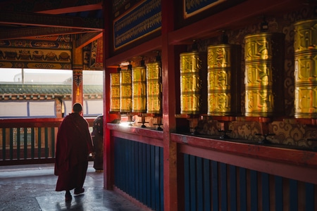拉卜楞寺-我的2019-藏传佛教-寺庙-旅行 图片素材