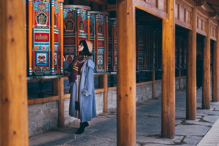 我的2019-转经-甘南-扎尕那-旅行 图片素材