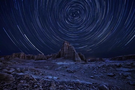 佳能-新疆风光-星空-夜景-繁星 图片素材