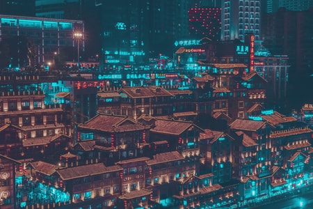 夜景-城市-重庆-索尼a7-旅行 图片素材