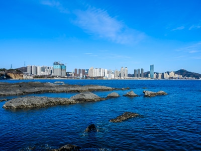 黑石礁-小资-地质公园-海滩-海边 图片素材