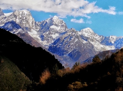 海上月-折多山-山峰-雪山-风景 图片素材