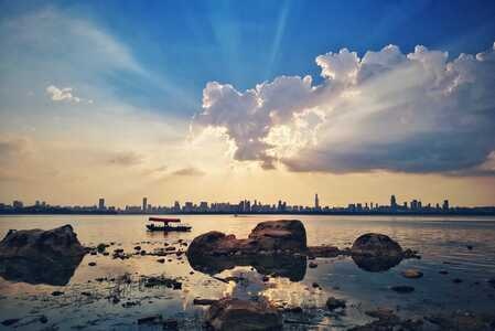 武汉-东湖-风景-风光-城市 图片素材