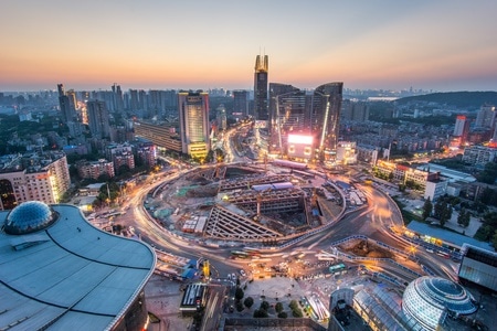 武汉-风光-日落-城市-夜景 图片素材