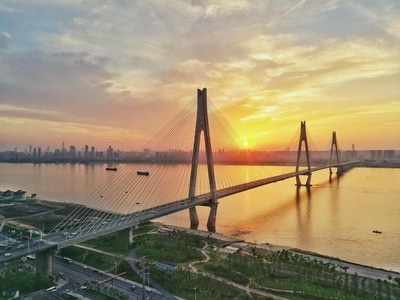 风光-武汉-日落-风景-城市 图片素材