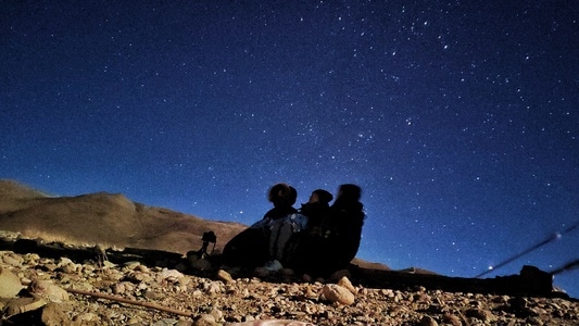星空-日喀则市-珠峰-西藏-星空 图片素材