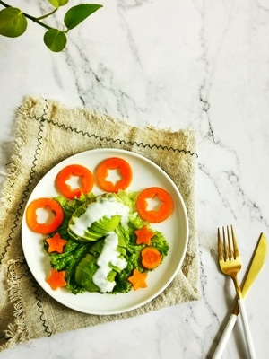 我要上封面-美食-牛油果沙拉-美食-食物 图片素材