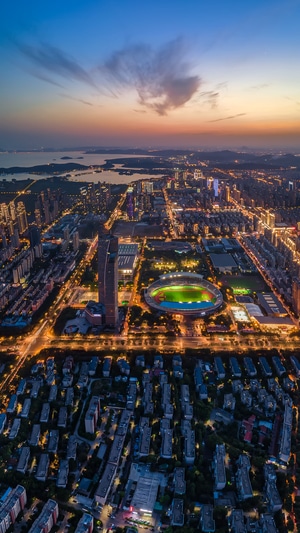 夜色-无锡市-建筑-我要上封面-看你的城市 图片素材