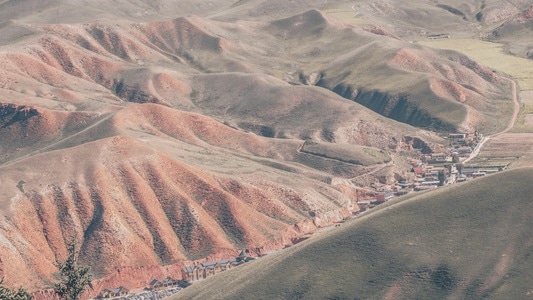 旅游-卓尔山-祁连山-风景-风光 图片素材